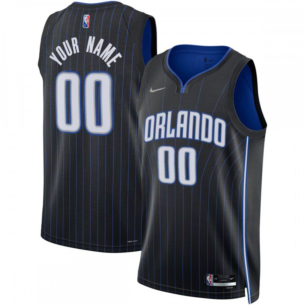 Orlando Magic 2021/22 Diamond Swingman Custom Jersey - Icon Edition - Black-Pro Kit Vault | Brand New 26/27 Sports Jerseys